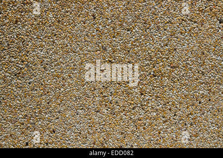Yellow and Red of seamless Sand Stone wall Surface Stock Photo
