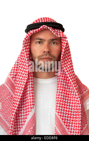 Man in Arabic headdress. Stock Photo