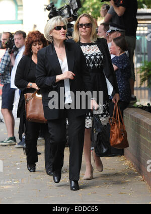 Rolf Harris arrives at Southwark Crown Court  Featuring: View Where: London, United Kingdom When: 04 Jul 2014 Stock Photo
