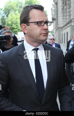 Andy Coulson arrives at the Old Bailey  Featuring: Andy Coulson Where: London, United Kingdom When: 04 Jul 2014 Stock Photo