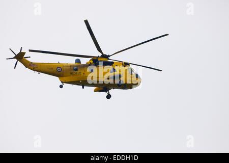 Royal Air Force search and rescue Westland Sea King helicopter. Stock Photo