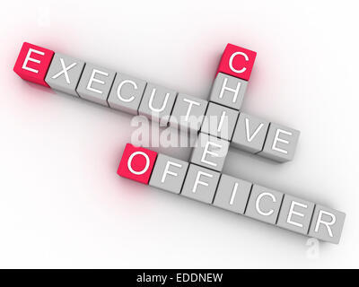 3d imagen CEO  issues concept word cloud background Stock Photo