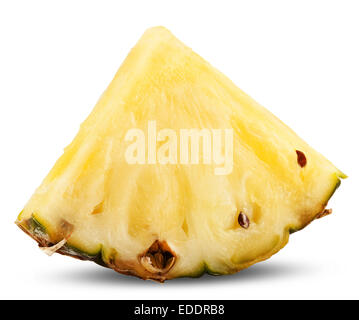 pineapple slice isolated on white background with clipping path and ...