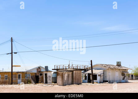 Homes at Bombay Beach on the Salton Sea, Imperial County, California, USA Stock Photo