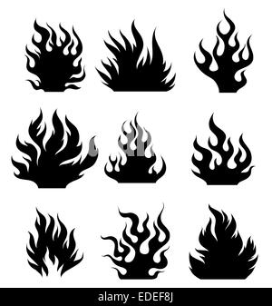 Fire tattoo Stock Photo