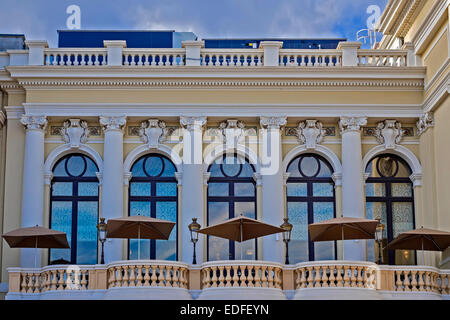 Part Of Rear Facade Casino Monte Carlo Monaco Stock Photo