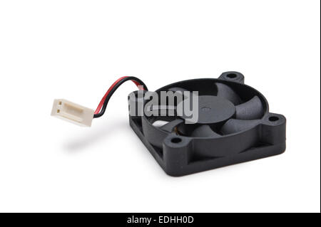 computer fan isolated on a white background Stock Photo