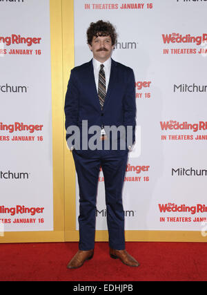 Los Angeles, California, USA. 6th Jan, 2015. Dan Gill attending the Los Angeles Premiere of ''The Wedding Ringer'' held at the TCL Chinese Theatre in Hollywood, California on January 6, 2015. 2015 Credit:  D. Long/Globe Photos/ZUMA Wire/Alamy Live News Stock Photo