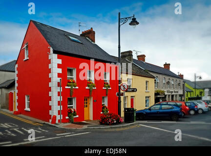 Colourful Buildings in Carlingford Village County Louth Ireland Stock Photo