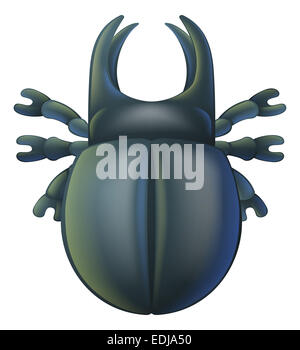 An illustration of a cartoon insect bug character Stock Photo