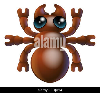 An illustration of a cartoon insect ant bug character Stock Photo