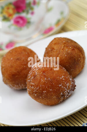Minidonuts, closeup Stock Photo