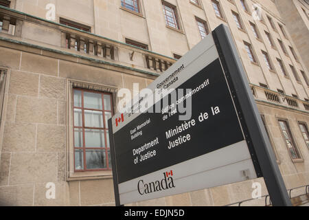 Department of Justice Canada headquarters (Administration centrale du Ministere de la justice Canada) is pictured in Ottawa Stock Photo