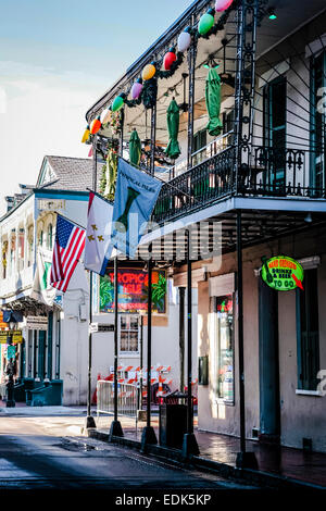 The Tropical Island bar on Bourbon Street in the French Qtr of New Orleans LA Stock Photo