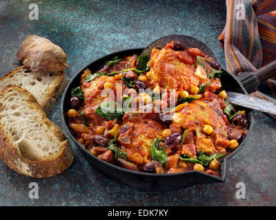 Spanish chicken stew Stock Photo