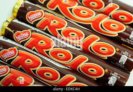 close up of nestle rolos Stock Photo