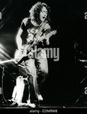 RORY GALLAGHER (1948-1995)  Promotional photo of Irish blues-rock musician about 1975 Stock Photo