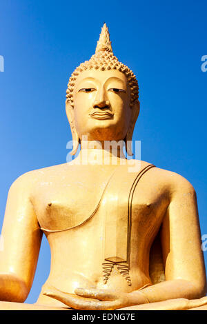 Buddha and blue sky background Stock Photo - Alamy