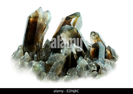 Smoky quartz Stock Photo