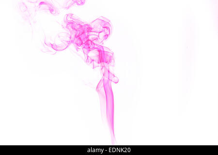 Abstract smoke moves on a white background Stock Photo