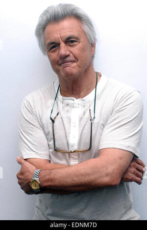 Portrait of John Irving, American writer and author, in Barcelona Stock Photo