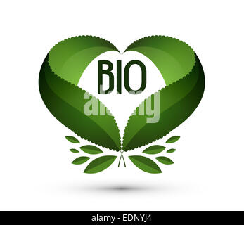 Bio. Logo, icon, sign, emblem, template Stock Photo