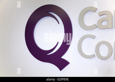 Close up of the Care Quality Commission /  CQC / C Q C logo / graphic. Stock Photo