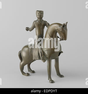 Aquamanile in the form of a mounted knight, Anonymous, c. 1200 - c. 1250 Stock Photo