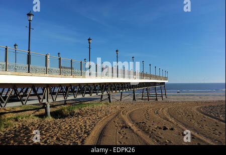 Skegness pier in Lincolnshire, East England Stock Photo