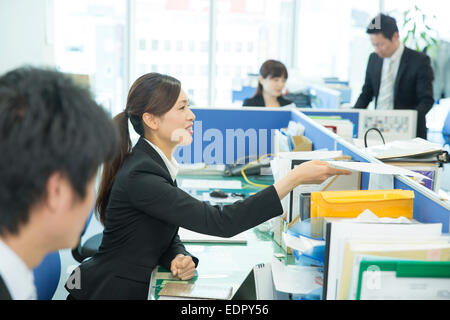 Businesswoman at Work Stock Photo