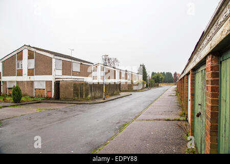 Ley Hill housing estate awaiting for demolition 2015, Birmingham, England, UK Stock Photo