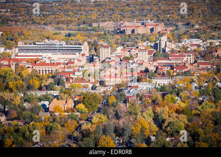 Aerial View Of University Of Colorado, Boulder Stock Photo - Alamy