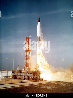 The launch of Mercury-Atlas marked the first manned mission of NASA's ...