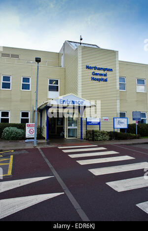 Northampton General Hospital entrance Stock Photo