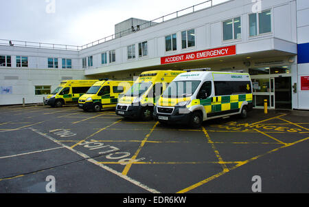 Accident and Emergency Ambulance Northampton General Hospital Stock Photo