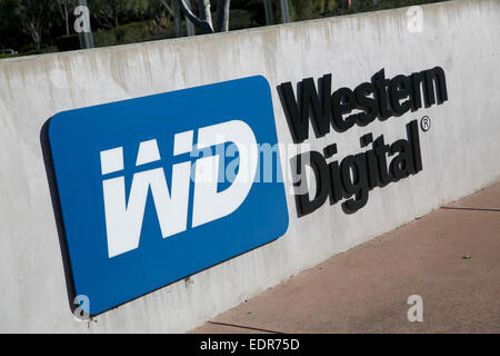 An office building occupied by the Western Digital Corporation in San Jose, California. Stock Photo