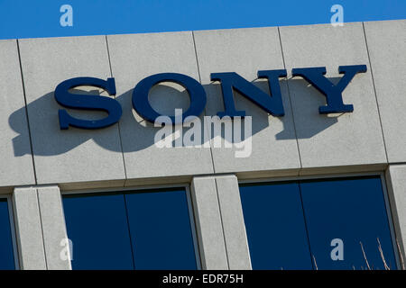 An office building occupied by Sony in San Jose, California. Stock Photo