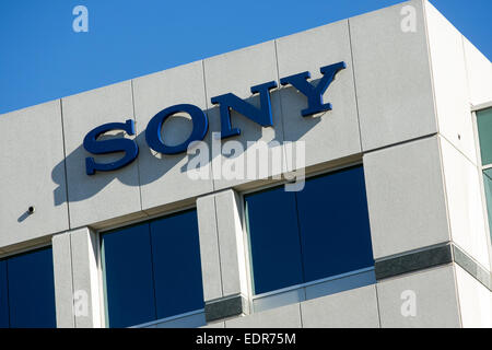 An office building occupied by Sony in San Jose, California. Stock Photo