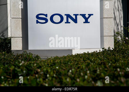 An office building occupied by Sony in San Jose, California. Stock Photo