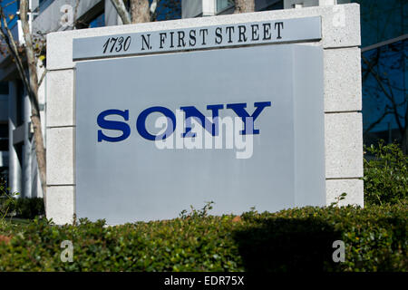 An office building occupied by Sony in San Jose, California. Stock Photo