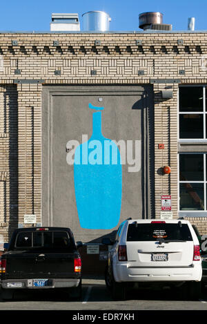 The headquarters of Blue Bottle Coffee in Oakland, California. Stock Photo