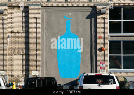 The headquarters of Blue Bottle Coffee in Oakland, California. Stock Photo