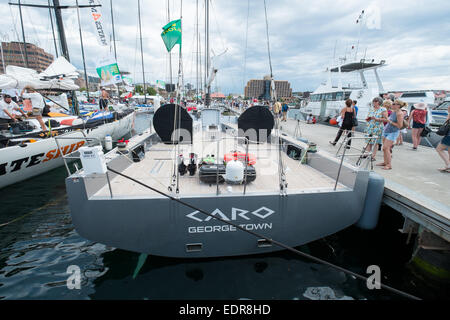 Sydney Hobart Yachts in Hobart 2014 Stock Photo