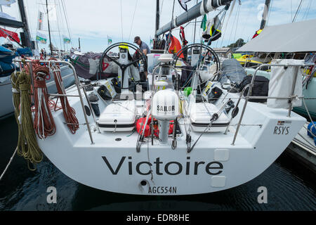 Sydney Hobart Yachts in Hobart 2014 Stock Photo