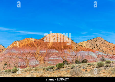 Red Rocks at Ghost Ranch, New Mexico, USA Stock Photo