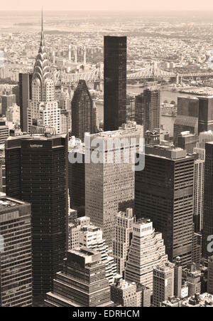 New York City bird's eye view Stock Photo