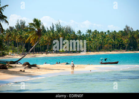 Dominikanische Republik, Halbinsel Samana, Las Terrenas, Strand im Osten Stock Photo