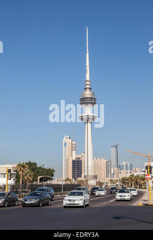 Liberation Tower in Kuwait City Stock Photo