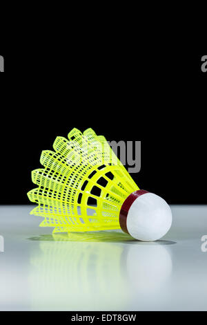 Yellow Shuttlecock Stock Photo