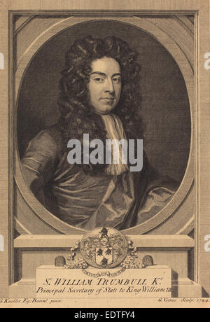 George Vertue after Sir Godfrey Kneller (English, 1684 - 1756 Stock ...